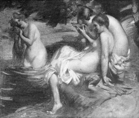 The Water Nymphs (c. 1900). Cecil William Rea (British, 1860-1935).