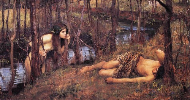 A Naiad or Hylas with a Nymph
1893, Waterhouse