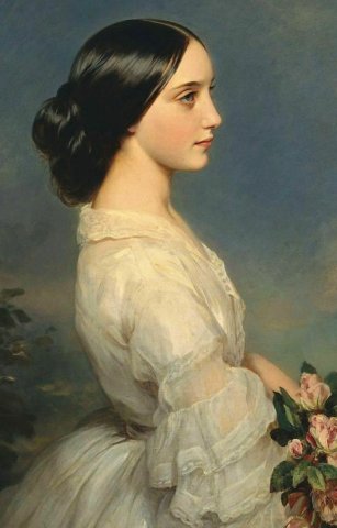 Carmen Aguado, Duchess of Montmorency, 1860. Franz Xaver Winterhalter (German, 1805-1873).