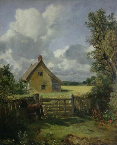 A Cottage in a Cornfield, 1817. John Constable (English, 1776-1837).