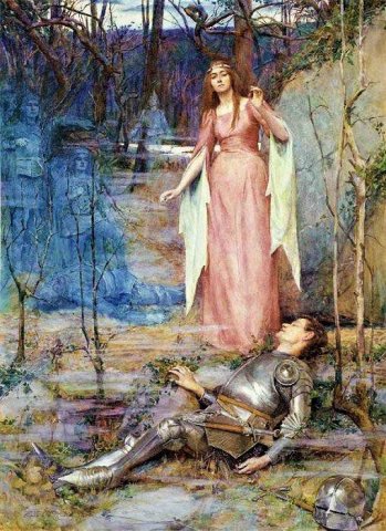 La Belle Dame Sans Merci. Henry Meynell Rheam (English, 1859-1920).