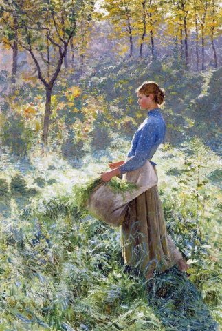 Summer Morning (1891). Emile Claus (Belgian, 1849-1924).