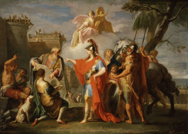 Alexander the Great Founding Alexandria (c. 1736). Placido Costanzi (Italian, 1702-1759).