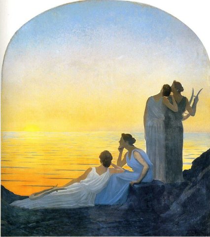 Soir Antique (Ancient Evening) (1908). Alphonse Osbert (French, 1857-1939).