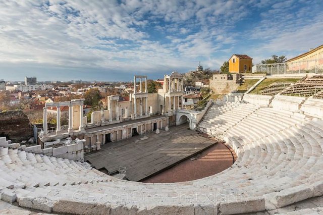Roman amphitheater in Plovdiv, Bulgaria.
From the 1st century AD.