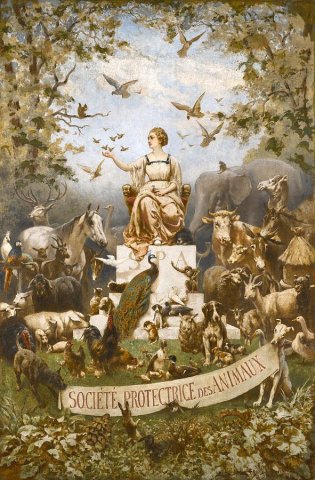 Animal Protection Society. Jules Didier (French, 1831-1914).