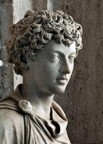 ? Ancient Roman sculpture showing the young Marcus Aurelius. 139-144 AD - Capitoline Museum ?