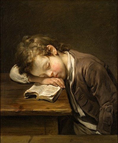 The Little Sloth, (1755). Jean-Baptiste Greuze (French, 1725-1805).