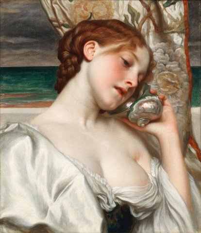 Sea Echoes (c. 1870). Frederic Leighton (British, 1830-1896).