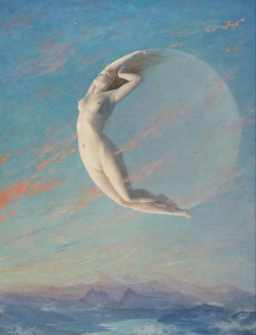 Selene (1880). Albert Aublet (French, 1851-1938).