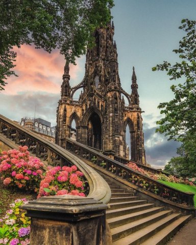 The Scott Monument, Scotland.