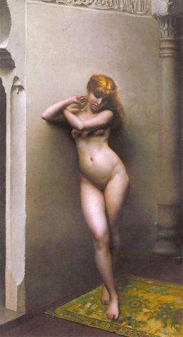 La Favorite, 1880. Luis Ricardo Falero (Spanish, 1851-1896).
