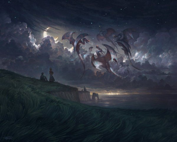 A Plague of Dragons - Series. Justin Gerard (Contemporary American artist).
