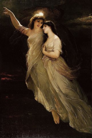 The Silence (?). Wilhelm Kray (German, 1828-1889).