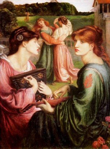 The Bower Meadow, 1872. Dante Gabriel Rossetti (English, 1828-1882).